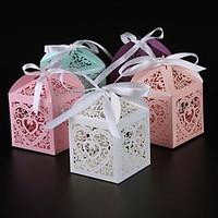 25 piecelots love heart candy box wedding box wedding party favor box  ...