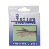 25 Pack Medisure Polythene Gloves
