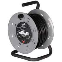 25m 13a 4skt Heavy Duty Cable Reel W/thermal Cut