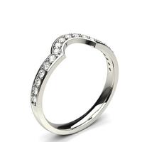 2.50mm Studded Slight Comfort Fit Diamond Shaped Band