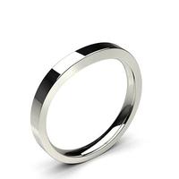 250mm slight comfort profile plain shaped wedding band