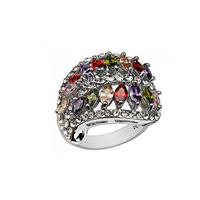 2.5ct Multi-Coloured Simulated Sapphire Ring