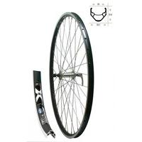 26 front disc wheel cnc double walled bicycle black rigida rim