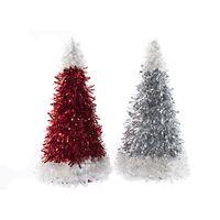 26cm Novelty Tinsel Christmas Tree - 2 Assorted Colours.
