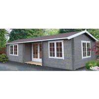 26X14 Elveden 44mm Tongue & Groove Timber Log Cabin with Assembly Service