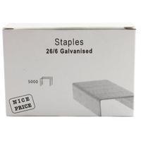 266mm metal staples pack of 5000 wx27001