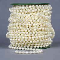 26 Meters 6mm Width Pearl Beads Chain Garland Flowers Wedding Party Decoration