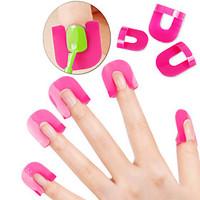 26pcs Reusable Soft Plastic Nail Polish Stencil with 10 Sizes