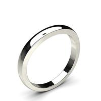 2.60mm Slight Comfort Fit Plain Wedding Band