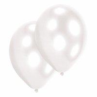 27.5cm White 10 Pack Balloons