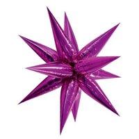 27 large foil 12 point pink star balloon