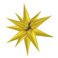 27 large foil 12 point gold star balloon