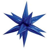 27 large foil 12 point blue star balloon