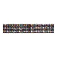 27mm Simplicity 6 Row Rhinestone Diamante Trimming Multicoloured