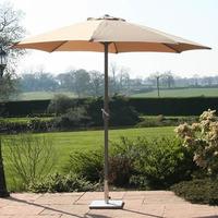 27m aluminium parasol with crank stone