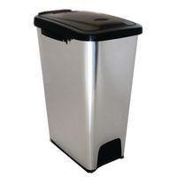 27 litre executive plastic chrome finish push bin