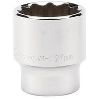 27mm 12pt Socket 1/2dr Bulk