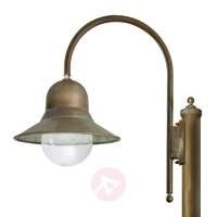 270 cm tall post light Felizia in antique brass