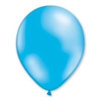 28cm 50pk Sky Blue Metallic Balloons