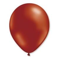 28cm Burgundy Metallic Balloons
