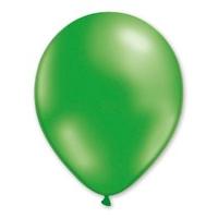 28cm 50pk Green Metallic Balloons