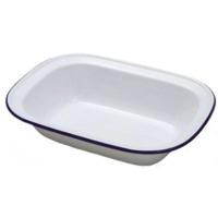 28cm Oblong Enamel Pie Dish