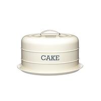 285 x 18cm cream living nostalgia airtight domed cake tin