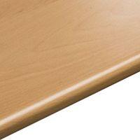 28mm B&Q Beech Round Edge Kitchen Worktop (L)3.05m (D)600mm