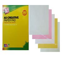 280 page a5 creative paper pads with 5 assorted colour sections