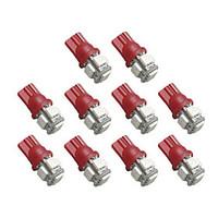 2825 t10 5 smd red led car lights bulb 10 pcs