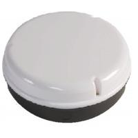 28w 2D Circular Bulkhead - Black Base - Opal Diffuser (D3B0)