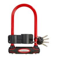 280 x 110mm Red Master Lock Street Fortum Gold Sold Secure D Lock