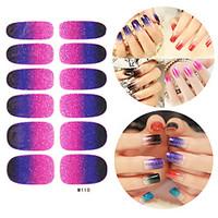 28pcs glitter gradient ramp nail art stickers m series no110