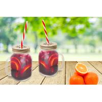 299 instead of 1099 for a two pack of glass mason jar mugs with lids a ...
