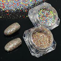 2bottles/set 0.2g/bottle Galaxy Nail Art Platinum Powder Shining Starry Effect DIY Holographic Pigment Glitter Powder BG2324