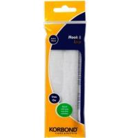 2cm x 50cm White Hook & Loop Iron On Fastener