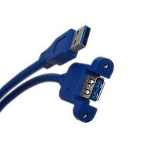 2ft usb 30 male female extension screw panel mount cable