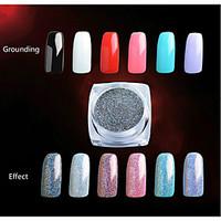 2G/PCS Nail Art Decoration Very Delicate Laser Powder 7 Colour Highlights Security Environmental Protection