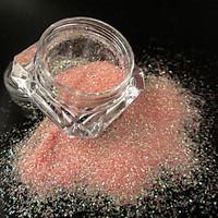 2g pink nail glitter pearlescent shinning powder nail art dust pigment ...