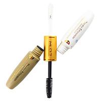 2in1 Double Extend White Mascara GelBlack Fiber Eyelash Extension Waterproof Microfibre Mascara Set