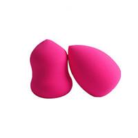 2in1 powder puffbeauty blender natural sponges 4060mm color rose red