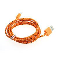 2M Micro USB Cable Data Sync Charger Cord Braided Fabric