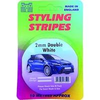 2mm Double Stripe White