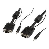 2m Coax High Resolution Monitor VGA Cable with Audio HD15 M/M