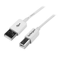 2m usb b cable mm white usb 20 a to b 6 ft