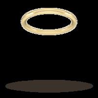 2mm Traditional Court Heavy Wedding Ring in 18 Carat Yellow Gold- Ring Size J