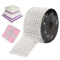 2m x 5cm Diamante Effect Ribbon.