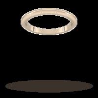 2mm D Shape Heavy Wedding Ring I...