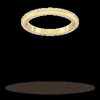 2mm D Shape Heavy Wedding Ring I...