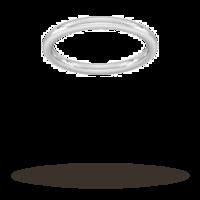 2mm Slight Court Heavy Wedding Ring In 9 Carat White Gold - Ring Size K